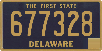 DE license plate 677328