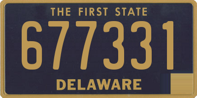 DE license plate 677331