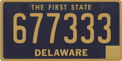 DE license plate 677333