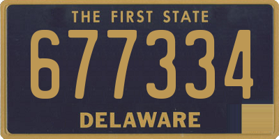DE license plate 677334