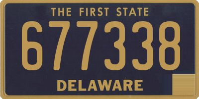 DE license plate 677338