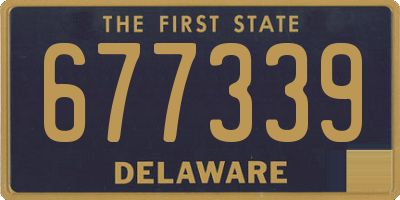DE license plate 677339