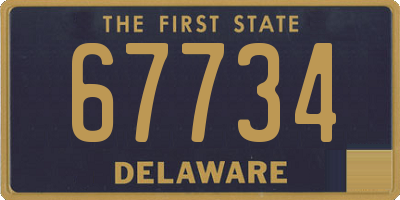 DE license plate 67734