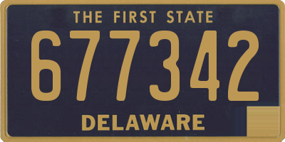 DE license plate 677342
