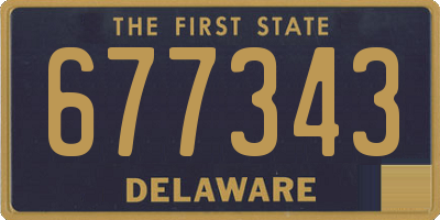 DE license plate 677343