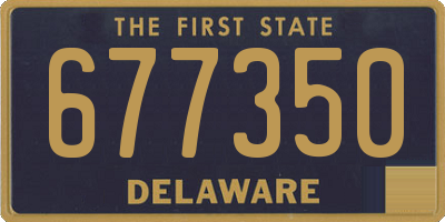DE license plate 677350