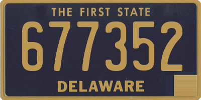 DE license plate 677352