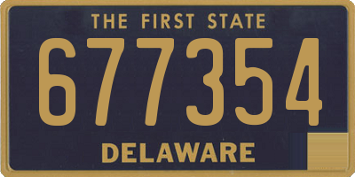 DE license plate 677354