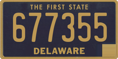 DE license plate 677355