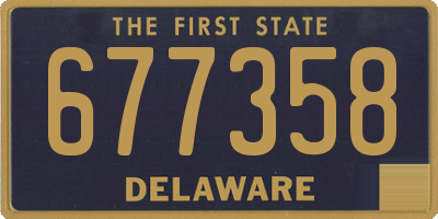 DE license plate 677358