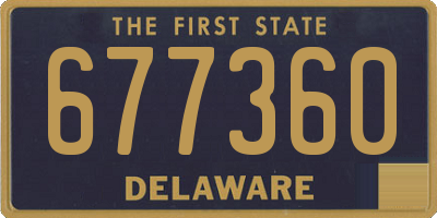 DE license plate 677360