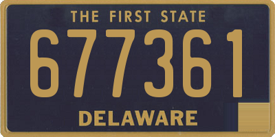 DE license plate 677361