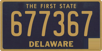 DE license plate 677367
