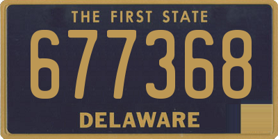 DE license plate 677368