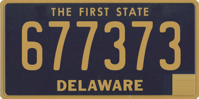 DE license plate 677373
