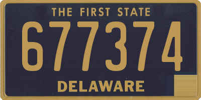 DE license plate 677374