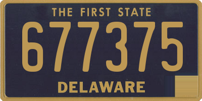 DE license plate 677375