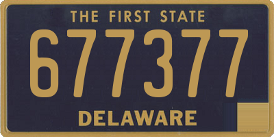 DE license plate 677377