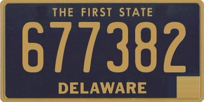 DE license plate 677382