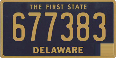 DE license plate 677383