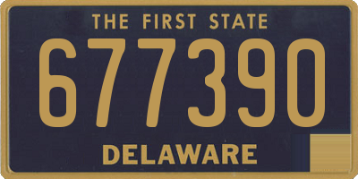 DE license plate 677390