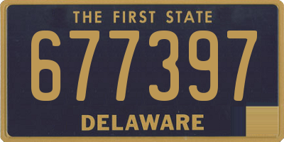 DE license plate 677397