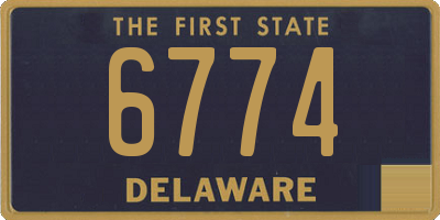 DE license plate 6774