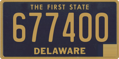 DE license plate 677400