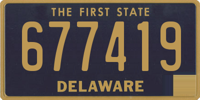 DE license plate 677419
