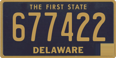 DE license plate 677422