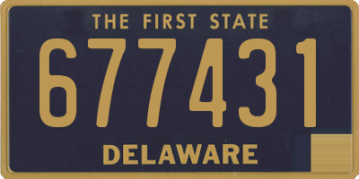 DE license plate 677431