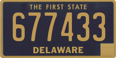 DE license plate 677433