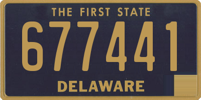 DE license plate 677441