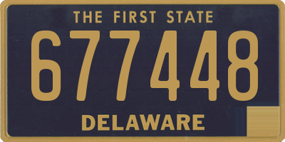DE license plate 677448