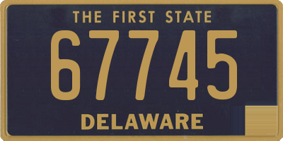DE license plate 67745