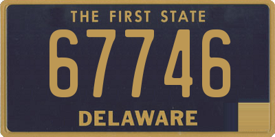 DE license plate 67746