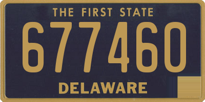 DE license plate 677460