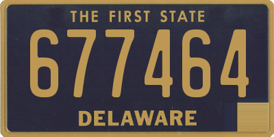 DE license plate 677464