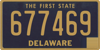 DE license plate 677469
