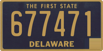 DE license plate 677471