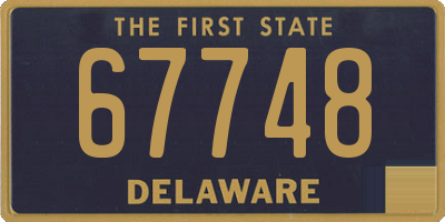 DE license plate 67748