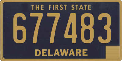 DE license plate 677483
