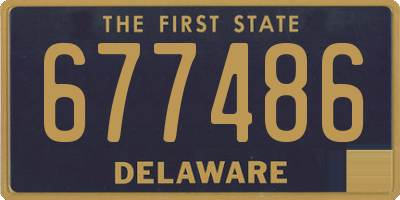 DE license plate 677486