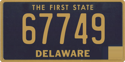 DE license plate 67749