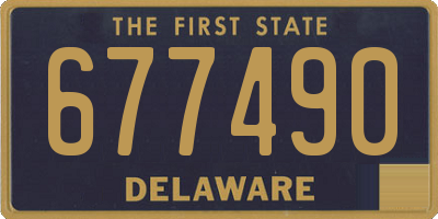 DE license plate 677490