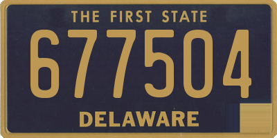 DE license plate 677504