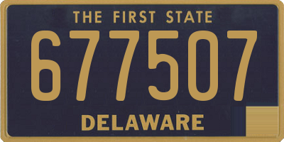 DE license plate 677507