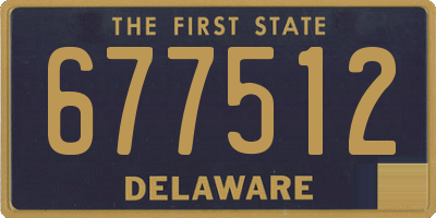 DE license plate 677512