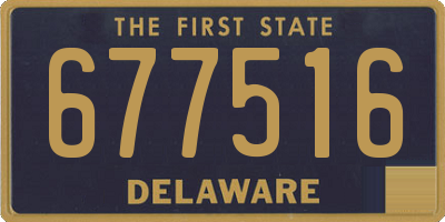 DE license plate 677516