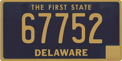 DE license plate 67752